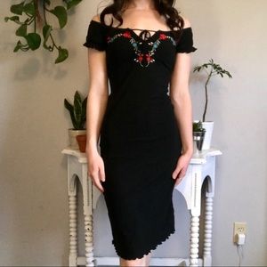 Boho Embroidered Summer Dress